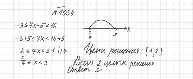 Ответ к учебнику по алгебре 8 класс Мерзляк, Полонский, Якир номер 1034
