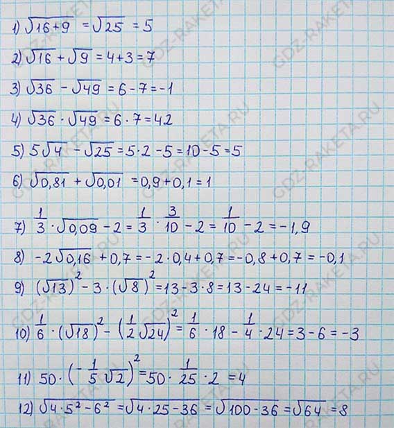 Ответ к учебнику по алгебре 8 класс Мерзляк, Полонский, Якир номер 409