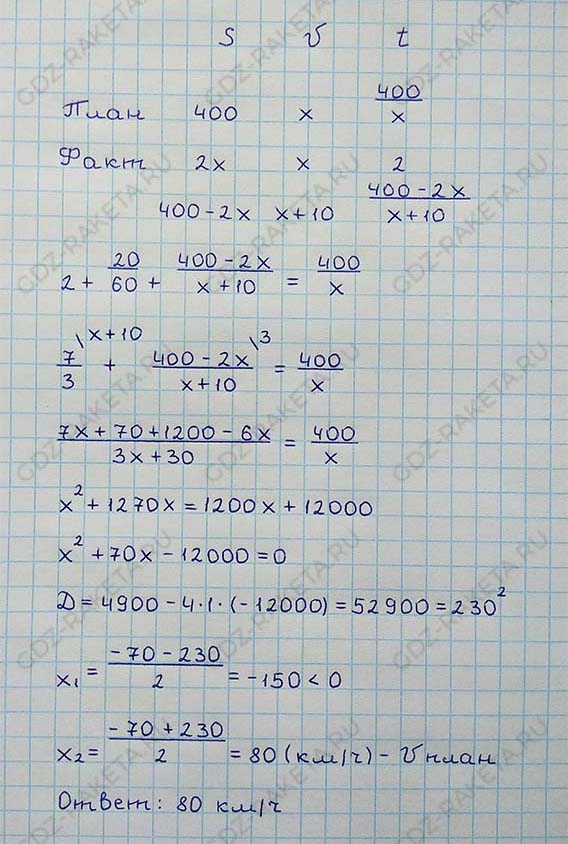 Ответ к учебнику по алгебре 8 класс Мерзляк, Полонский, Якир номер 852