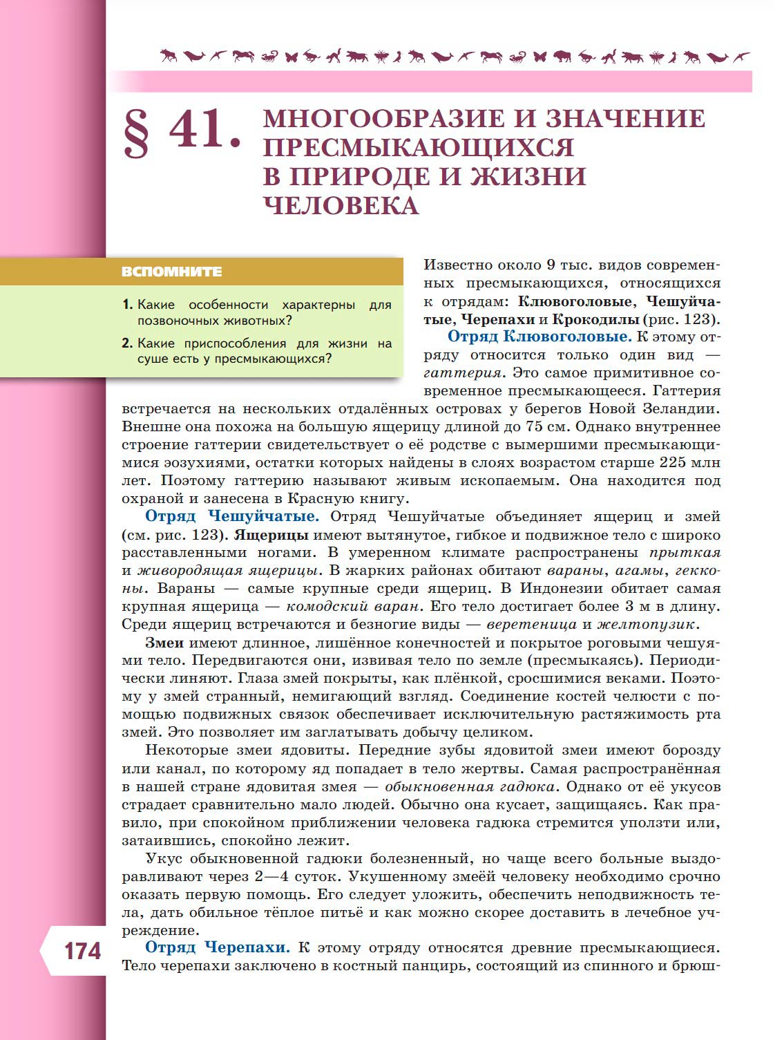Биология 8 класс учебник Пасечник страница 174. 2023 год Биология 8 класс учебник Пасечник страница 174. 2023 год