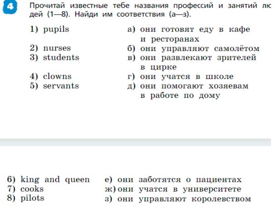 Английский язык 1 класс Афанасьева, Михеева - 2 часть страница 4 Английский язык 3 класс Афанасьева, Михеева 2 часть страница 4