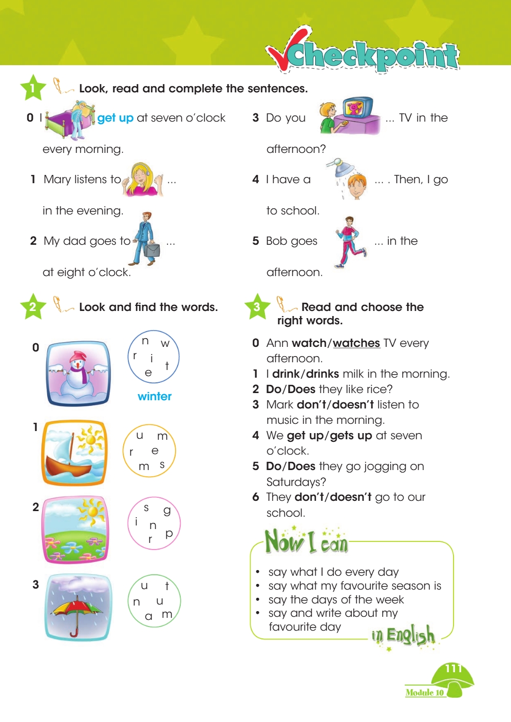  Английский язык 3 класс учебник Баранова 2 часть страница 111. 2023 год