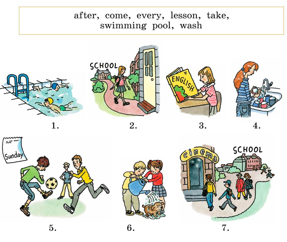 Картинка из учебника Rainbow по английскому языку 4 класс, страница 41 номер 3. Афанасьева, Михеева. 1 часть. 2021 год