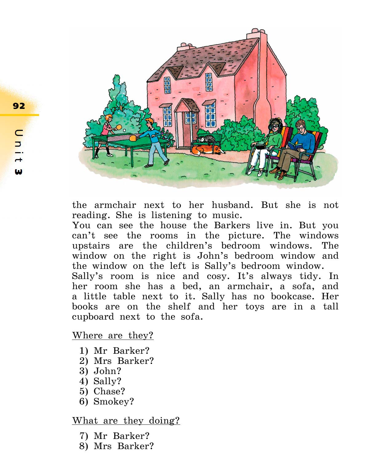 Картинка страницы 92 из учебника по английскому языку Rainbow 4 класс. Афанасьева, Михеева. 1 часть. 2021 год