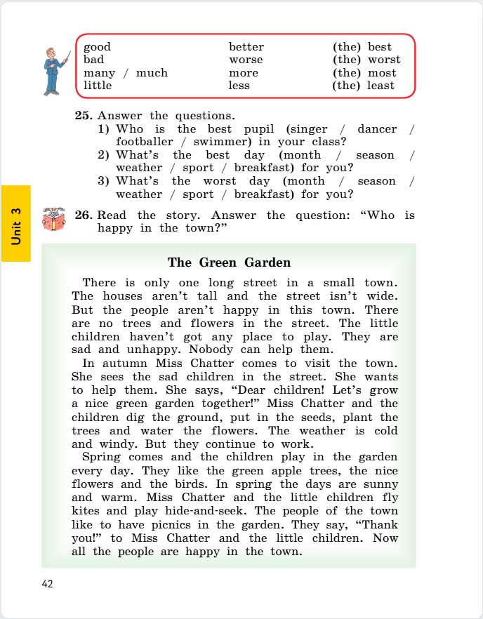 английский язык 4 класс учебник Биболетова, страница 42. (2020).