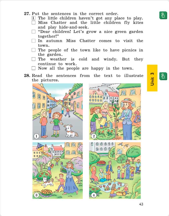 английский язык 4 класс учебник Биболетова, страница 43. (2020).