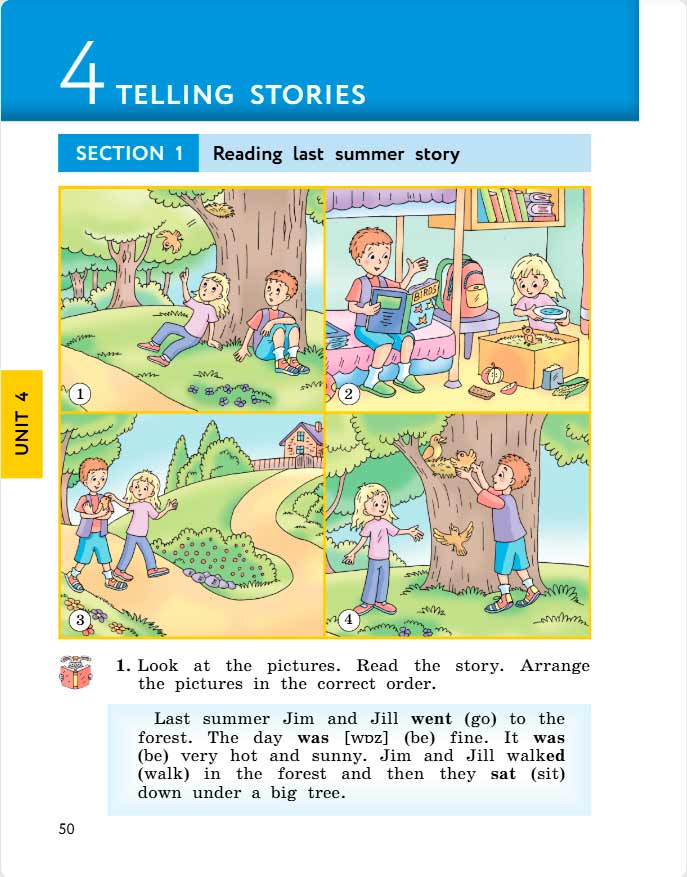 английский язык 4 класс учебник Биболетова, страница 50. (2020).