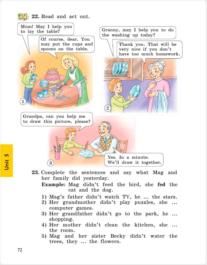 английский язык 4 класс учебник Биболетова, страница 72. (2020).