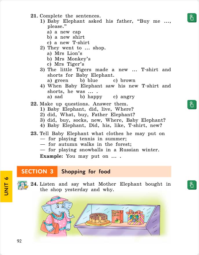 английский язык 4 класс учебник Биболетова, страница 92. (2020).