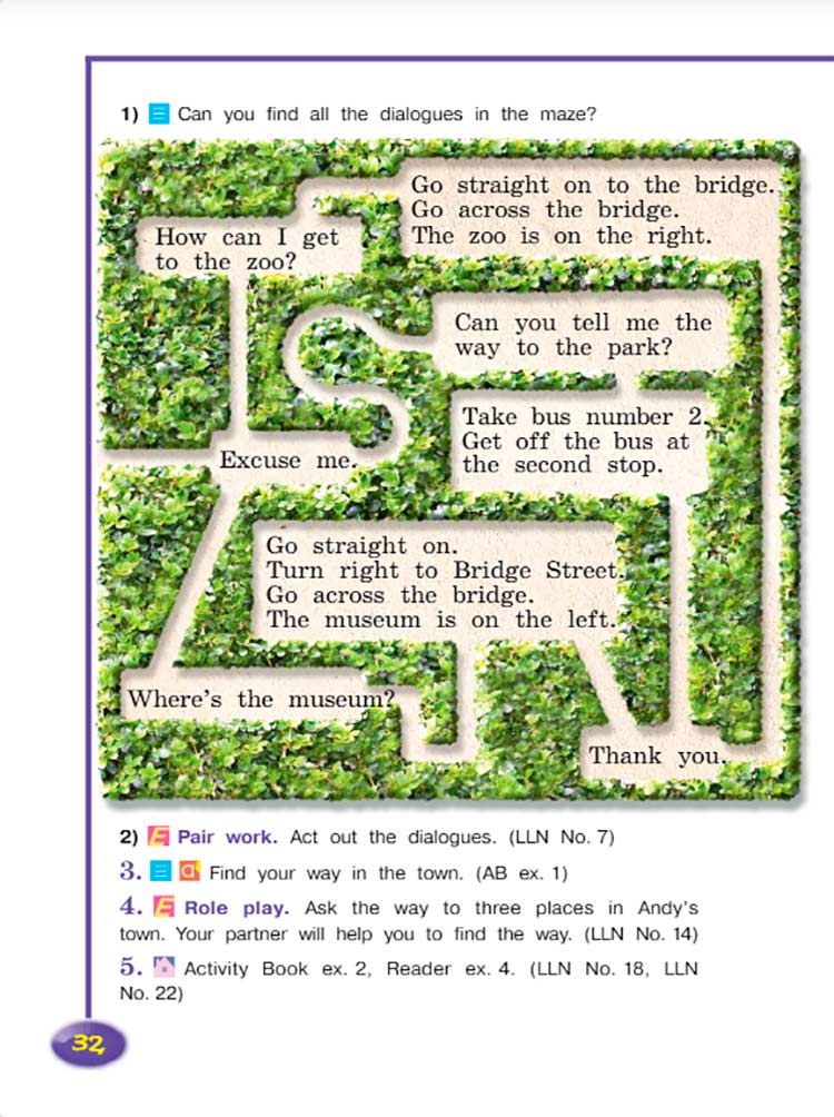 Английский язык 4 класс. Учебник 2 часть, Кузовлев, Перегудова, страница 32. Год 2021.