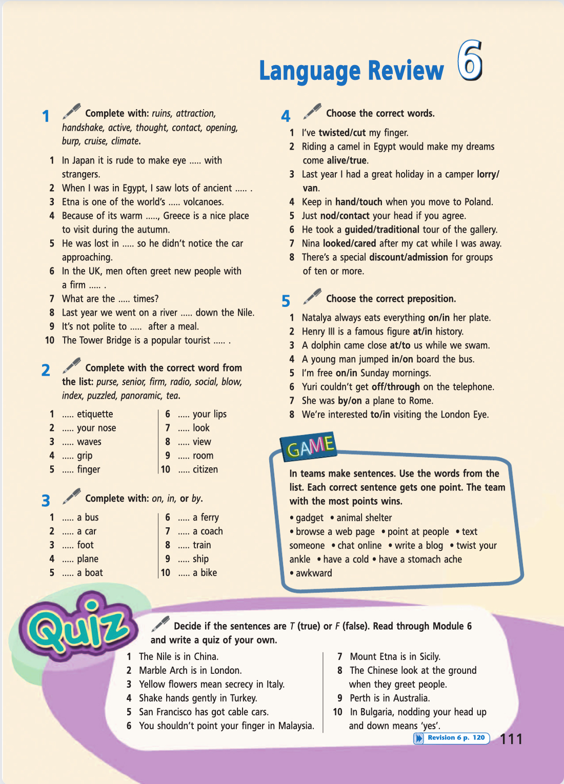 Английский язык 5 класс учебник Баранова, Дули страница 111. Год 2023.