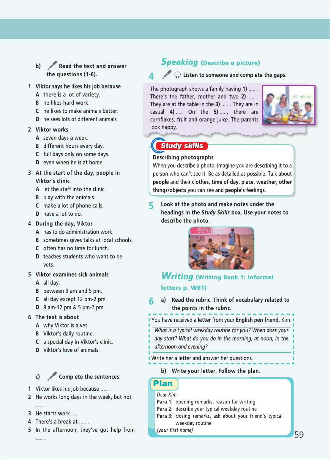 Английский язык 5 класс учебник Баранова, Дули страница 59. Год 2023.