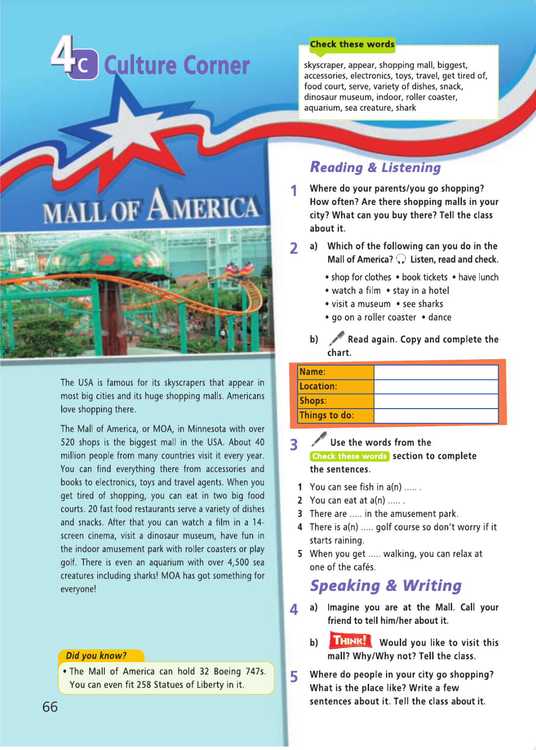 Английский язык 5 класс учебник Баранова, Дули страница 66. Год 2023.