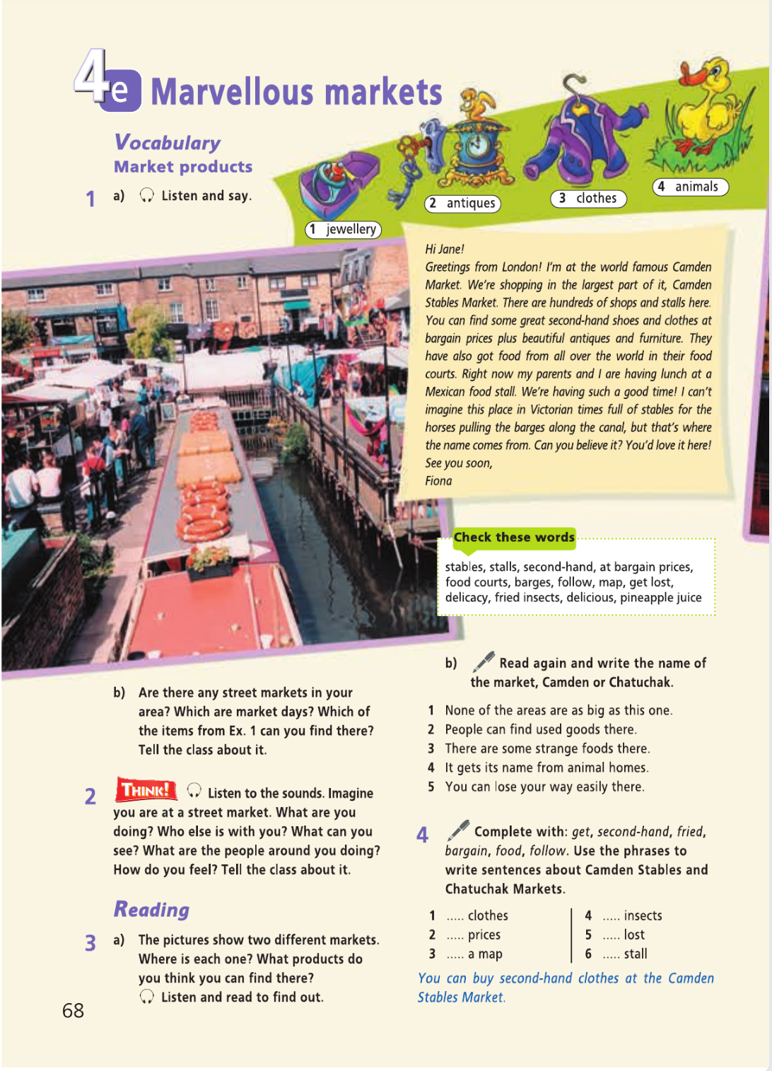 Английский язык 5 класс учебник Баранова, Дули страница 68. Год 2023.