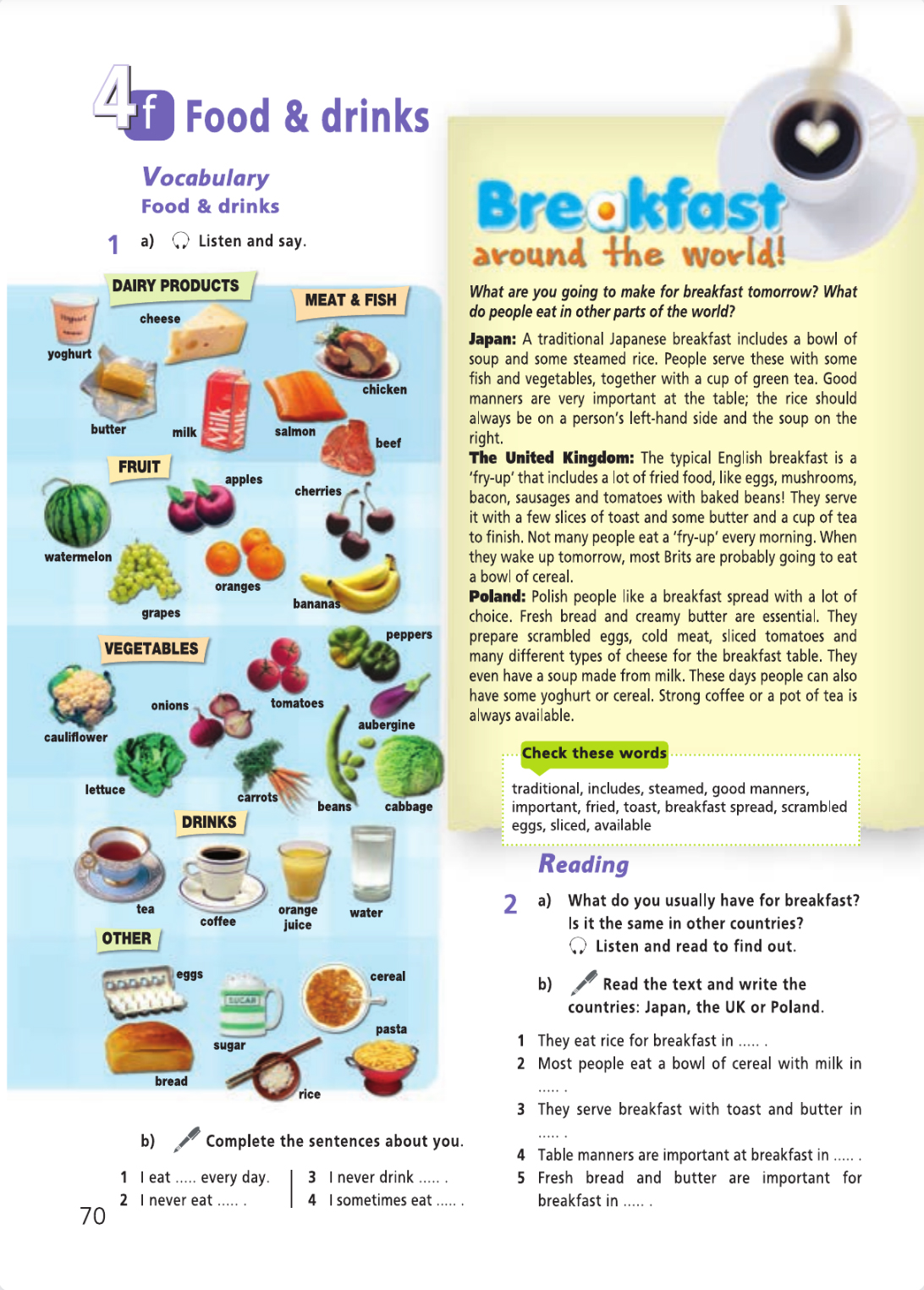 Английский язык 5 класс учебник Баранова, Дули страница 70. Год 2023.