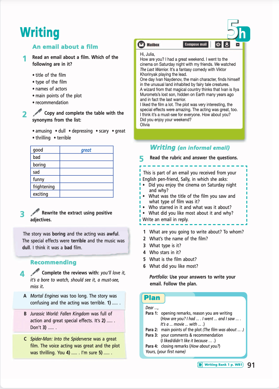 Английский язык 5 класс учебник Баранова, Дули страница 91. Год 2023.