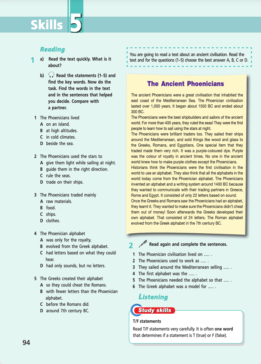 Английский язык 5 класс учебник Баранова, Дули страница 94. Год 2023.