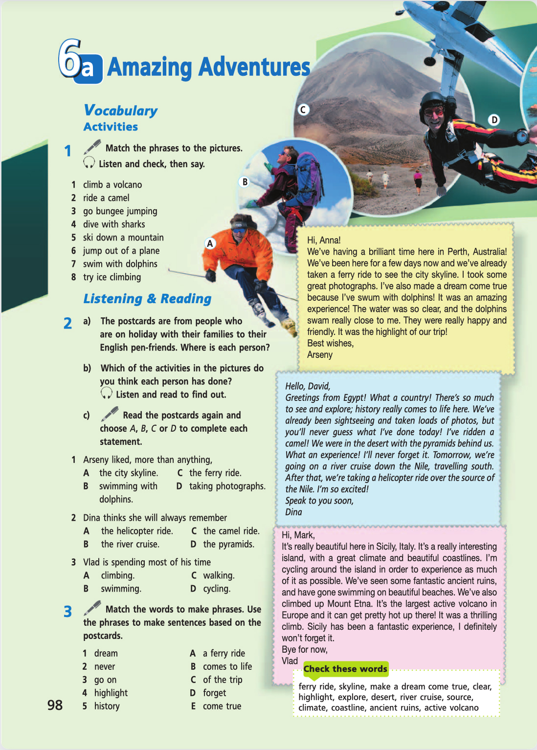 Английский язык 5 класс учебник Баранова, Дули страница 98. Год 2023.