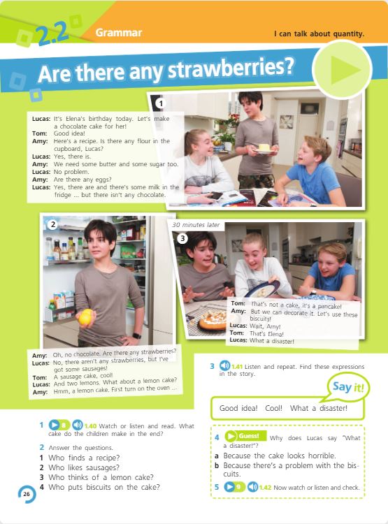 Учебник Костюк, Колоницкая 1 часть. Английский язык 5 класс страница 26.