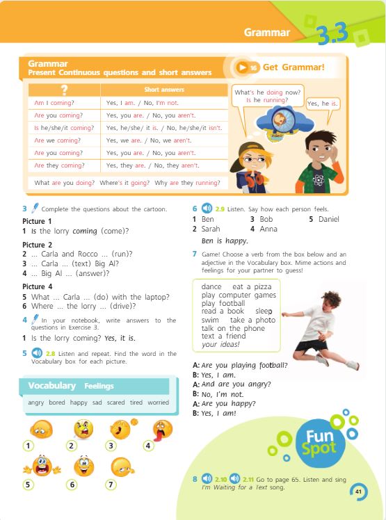 Учебник Костюк, Колоницкая 1 часть. Английский язык 5 класс страница 41.