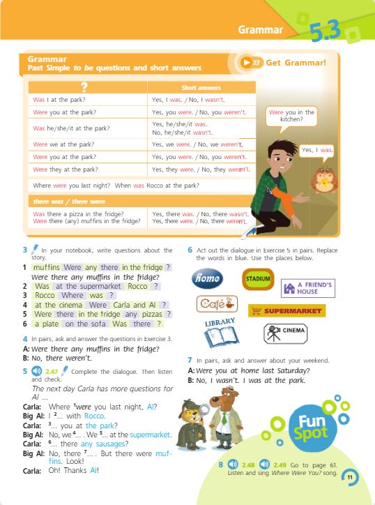 Учебник Костюк, Колоницкая 2 часть. Английский язык 5 класс страница 11. 2023 год.