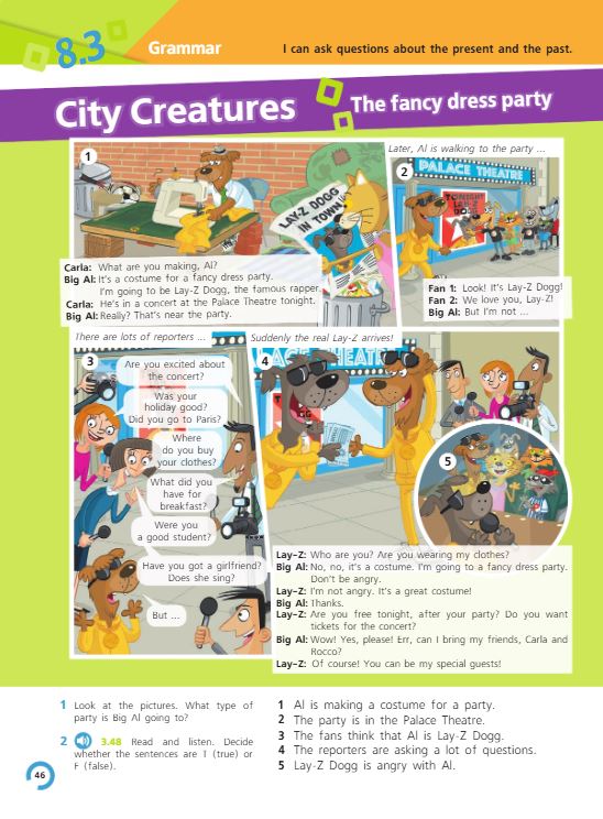 Учебник Костюк, Колоницкая 2 часть. Английский язык 5 класс страница 46. 2023 год.