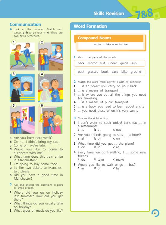 Учебник Костюк, Колоницкая 2 часть. Английский язык 5 класс страница 53. 2023 год.