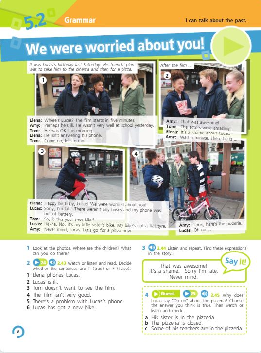 Учебник Костюк, Колоницкая 2 часть. Английский язык 5 класс страница 8. 2023 год.