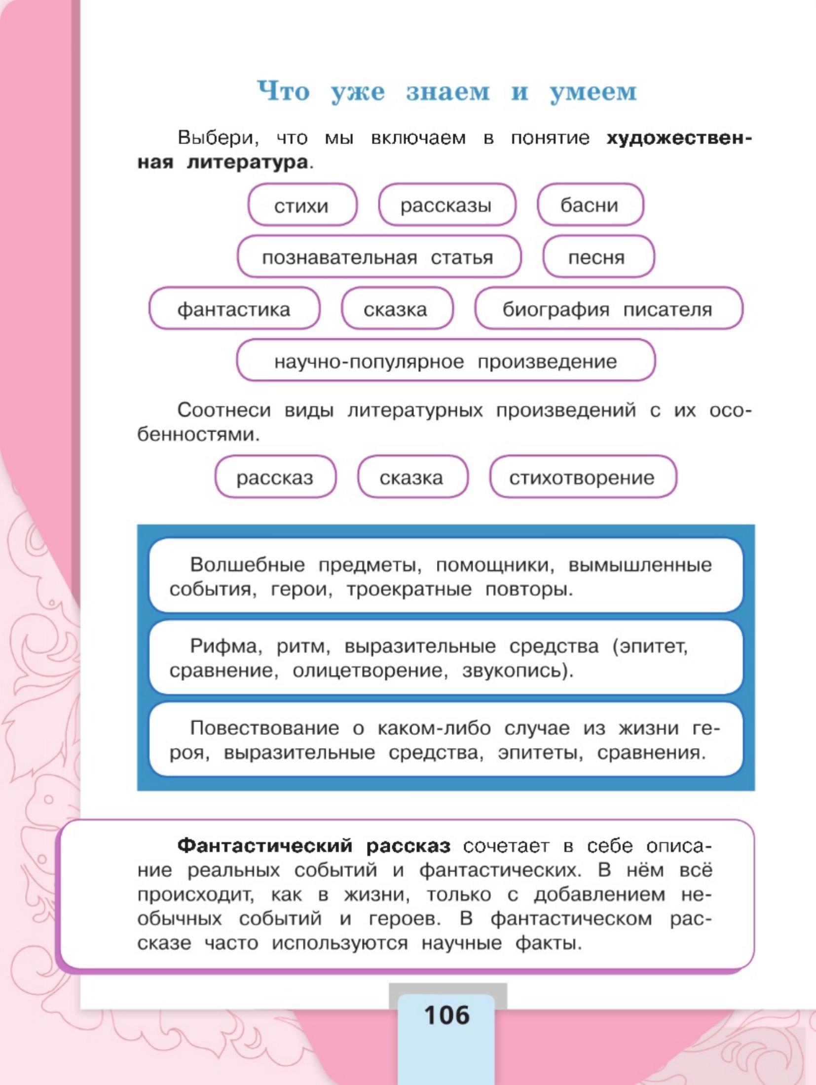 Литературное чтение 4 класс - Климанова. Горецкий. 2 часть. Страница 106. 2023 год. Литературное чтение 4 класс, Климанова, Горецкий, 2 часть, страница 106, 2023 год.