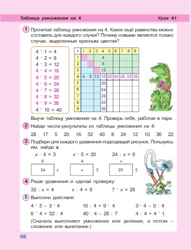 математика 2 класс учебник Петерсон 2 часть страница 98, 2022 год