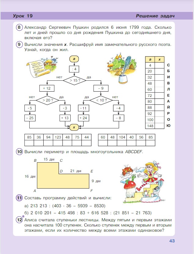 Картинка из учебника по математике 4 класс Петерсон - Часть 1, станица 43, год 2022. Картинка из учебника по математике 4 класс Петерсон - Часть 1, станица 43, год 2022.
